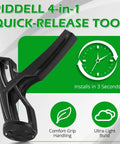SpeedFlex Football Helmet Quick Release Tool Kit with black Riddell 4-in-1 tool, comfort grip, and quick installation features