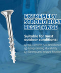 Heavy Duty Stainless Steel Deck Screws For Outdoor Wood Projects Built To Last, 304 Grade, Torx T25, rust resistant drill in action
