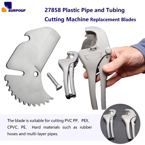 Replace Blade For Plastic Pipe And Tubing Cutter 1/8 Inch To 1-5/8 Inch Two Pack Pro Grade For Quick Swaps Cuts PVC CPVC PEX PE