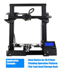 Built Tough 12 Piece 2020 T Slot Aluminum Extrusion Profile Kit 800mm Anodized Black Linear Rails Drop In Ready For 3d Printer Cnc Gantry Workshop Projects with 3D printer assembly.