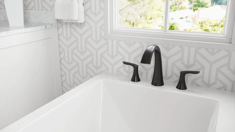 Weller Roman Tub Faucet 2-Handle Deck Mount Bathtub Filler Trim Kit With High Arc Spout, 3-Hole Installation, Tuscan Bronze Finish