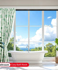 Black Stainless Steel Shower Curtain Rod 34 To 66 Inches Adjustable Tension Rod No Drilling No Rust Non Slip In Bathroom Window