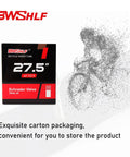 27.5 Inch Mountain Bike Inner Tubes 2 Pack Durable Beefy Butyl Rubber Replacement Fits 2.1 To 2.4 Inch Tires Schrader Valve 35mm