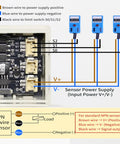 Four Wire Stepper Motor Controller With Large LCD Display For Industrial Automation wiring diagram with NPN 3-wire sensor connections