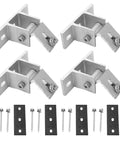 Eight Piece Solar Panel Mounting Bracket Feet With Screws And Gaskets, Lightweight Aluminum Mounting Support, 8 feet and screws