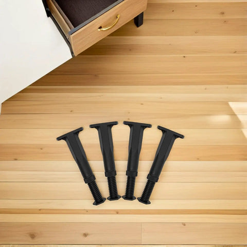 Beefed Up Adjustable Furniture Support Legs 8 Pack Telescoping Heavy Duty Replacement Feet For Cabinets Chairs Sofas And Bed Frames.