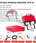 Rock Solid Pneumatic Handheld Dot Peen Marker Machine For Dead Nuts Accurate Vin Etching on Steel Parts, portable marking machine.