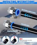 Instructions for connecting tubing with 116 Piece Quick Connect Air Fitting Kit For One Eighth To One Half Inch Lines