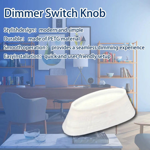 Six Pack Dimmer Switch Knobs Replacement Kit For Ceiling Lights And Wall Dimmers PETG Split Slider White Finish