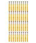 Heavy Duty 40Pcs M6x40mm Stainless Steel Wall Anchors And Screws Kit For Drywall With Expansion Bolts And Cross Tip Bits, yellow anchors