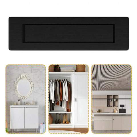 Ultra Slim Stainless Steel Flush Closet Door Handle 8cm Length Low Profile Invisible Recessed Cabinet Pull For Modern Doors No Protrusion Grip Easy Install Durable Hidden Hardware with modern interior examples