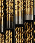 99 Piece Extra Heavy Duty Drill Bit Set For Steel Wood Metal Copper Aluminum With Rugged Storage Case showing various high speed steel drill bits.