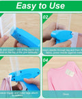 Instructions for using Bulk 5000 Pcs 2 Inch Tag Gun Fasteners Refills for Retail Tags with tagging gun on clothing