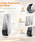 Rock Solid Vertical Track Rollers For Heavy Sliding Doors Featuring Hella Smooth Rubber Casters Built Tough For Closet Furniture And Cabinet Mounts Gliding Everywhere Daily, showing precision engineered door wheel with rubber tire and polished finish.