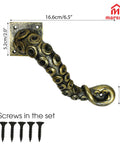 Tentacle Style Door Handle With Vintage Steampunk Look Gothic Pull Knocker For Cabinets Drawers And Doors For Indoor Outdoor Use Size Six Point Five By Five Point One By One Point Four Inches Ergonomic Durable Metal Hardware For Home Decor.
