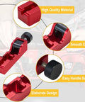 Universal Spark Plug Gap Tool with 32 steel feeler blades featuring high quality aluminum design, visible handle screw, and smooth edge.