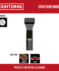 Deep Car Cleaning In The Driveway Wet Dry Vac Attachment Car Nozzle, fits 1-1/4 inch hose, black industrial grade for detailing.