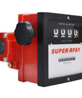 1 Inch Mechanical Fuel Meter For Diesel And Gasoline Transfer Pumps with large display, red and black housing