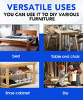 Image showcasing versatile uses of Heavy Duty Table Leg Corner Brackets With Iron Hanger Bolt For No Sweat DIY Furniture Build.