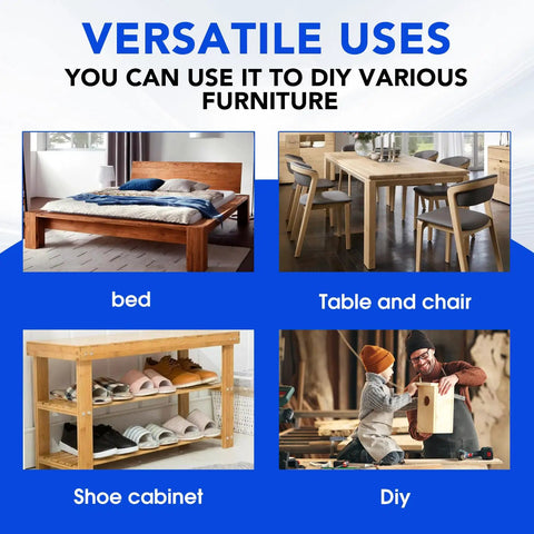 Image showcasing versatile uses of Heavy Duty Table Leg Corner Brackets With Iron Hanger Bolt For No Sweat DIY Furniture Build.