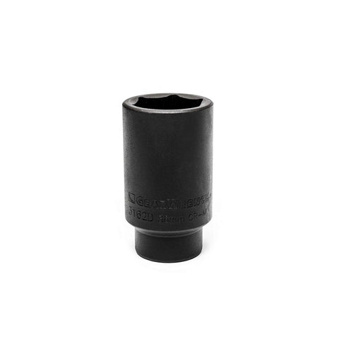 7 Piece Axle Nut Set For One Half Inch Drive Deep Sockets With 6 Point Metric Sockets, Heavy Duty Kit shown with 32mm socket