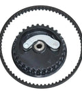 Upgrade Your Honda GX25 Brushcutter With This Premium Camshaft Pulley Gear Wheel Timing Belt Kit Perfectly Built For Direct OEM Replacement Of Part 14320-Z0H-010 Ensuring Precise Engine Timing Super Stable Operation And Easy DIY Installation For Pro. black timing belt and pulley gear wheel kit for Honda GX25 brushcutter engine