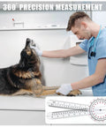 12 Inch Transparent Goniometer For Physical Therapy And Joint Range Of Motion Measuring Protractor Ruler 360 Degree Angle Gauge Made Of Plastic Durable Clear Markings For Accurate Readings In Clinic Or Home Use used on dog by vet
