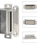 Heavy Duty Magnetic Door Catch 40kg Pull Stainless Steel Cabinet Latch For Kitchen Cupboard Garage RV Boat Silver 1 Pack