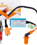 High Performance Ignition Coil CDI Box and Spark Plug Kit for GY6 50cc to 150cc 4 Stroke Engines Fits Scooter ATV Quad Go Kart Moped