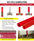 1/2 Inch Pex Tubing 300 Ft Roll With EVOH Oxygen Barrier Pex B Pipe For Residential Water Lines And Radiant Floor Heating
