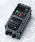 Tough As Nails IP65 Waterproof Variable Frequency Drive For 220V Motors One To Three Phase Built Heavy Duty To Handle Outdoor Rain Humidity Dust And Grime On Rough Job Sites For Heavy Industry Jobs All Year Round Without Fail, black sealed VFD