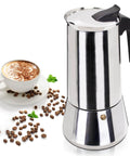 Stainless Steel 12 Cup Moka Pot Espresso Maker For Stovetop Brews Like A Boss Italian Classic Style Cafetera Coffee Pot 600ml Portable