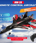 SU27 RC Airplane With 2 Batteries 2.4GHz 6 Axis Gyro Stabilizer No Brainer Ready To Fly Fighter Glider shown mid-flight with controller.