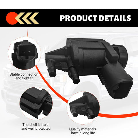 7L1Z-9H465-B vacuum solenoid locking hub actuator, 4x4; front view for Ford F-150/F-250/Expedition/Lincoln Navigator