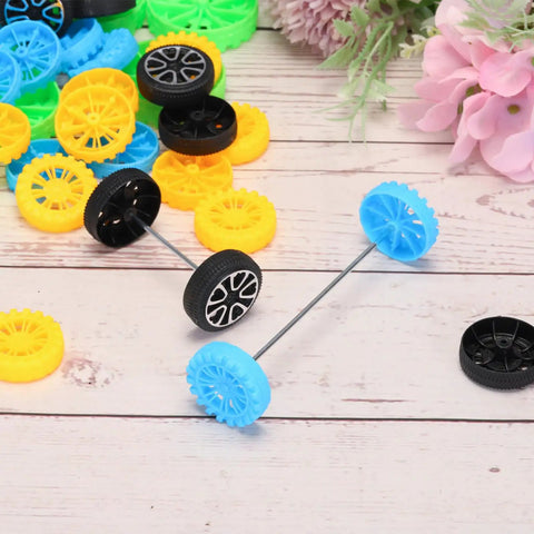 Colorful wheels with 50Pcs 2mm By 70mm Round Rod Axles For DIY RC Cars Trucks Boats And Helicopters Model Parts