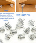 Durable Clear Plastic Shelf Pegs For Furniture Upgrades With A Quick Fix And Zero Drama 50 Piece Set Of 5 Mm Cabinet Support Pins showing various pegs.