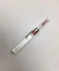 Oiler Pen For Tight Spots, Needle Lubricator For Metal Tools And Firearms, Exact Lube Shooter Drips Non Sticky Lubricant Cleans Residue Prevents Rust Portable Durable On The Go, clear plastic pen with red clip