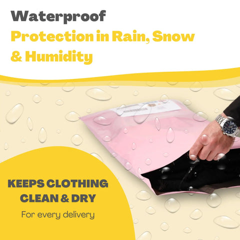 30 Pack Poly Mailers For Clothes With Label Pouch 8x12 10x14 12x16 Self Seal Packing Bags Tear And Water Resistant Opaque Privacy