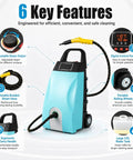 Hot Shot 3000W Portable Steam Cleaner Heavy Duty High Pressure Steamer with adjustable steam output and digital control panel.