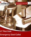 Rugged Shop Favorite 5C Emergency Tool Steel Collet 1/16 Inch for precise gripping in lathe and CNC machines.