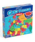 Box of World Map Geography Puzzle For Kids 68 Piece Educational Puzzle Game Learn Countries Capitals States And Provinces With Fun Maps Totally Kid Friendly Brain Boosting Learning Toy For Ages 6 To 9.