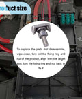 Straight Up Reliable T Shaped Battery Cable Extenders Heavy Duty Premium 304 Stainless Steel T Bolt Terminal attached to battery.