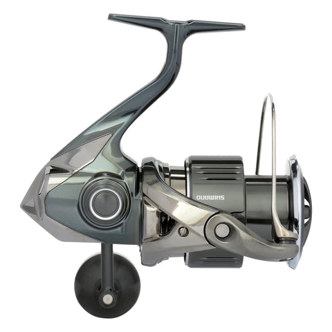 Stella C5000XG FK Spinning Reel Multi Color With Hagane Gear And Body Long Stroke Spool Titanium One Piece Bail side view