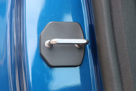 Ford Mustang 2015 2018 ABS Door Lock Hook Cover Gap Catches Latches Trim Kit Set Custom Fit For Seamless Door Panel Gaps Durable Black ABS