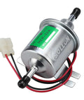 12V Inline Fuel Pump Universal Low Pressure 3-6 PSI, 30 GPH, 8mm Hose, Copper Clad Aluminum for Gasoline and Diesel Engines