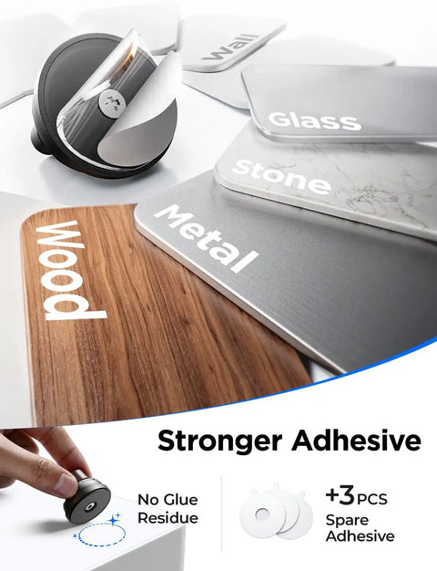 Six Pack Rotatable Cord Holder Set With 360 Degree Magnetic Clips for various surfaces including wood, metal, and glass