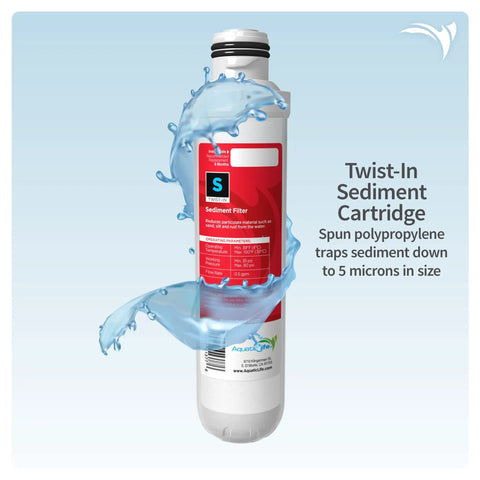 Twist In RO DI Aquarium Water Filter Replacement Cartridge Pack With 75 GPD Membrane Sediment Filter product image