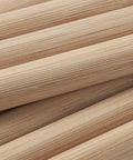 Premium Smooth Bamboo Wood Dowel Rods For Crafting, 1/2 X 15 Inch unfinished sticks stacked showing smooth surface and grain.