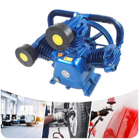 Heavy Duty 10 HP 175psi Air Compressor Pump Head Cast Iron Replacement Motor For Chemical Or Food Industry High Performance Pneumatic Secondary Compression Unit Reliable Industrial Grade Component