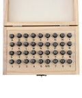 36 Piece Letter And Number Stamp Set With 6mm Height In A Wooden Case Beefy 40Cr Alloy Steel Metal Punches From A to Z and 0 to 9